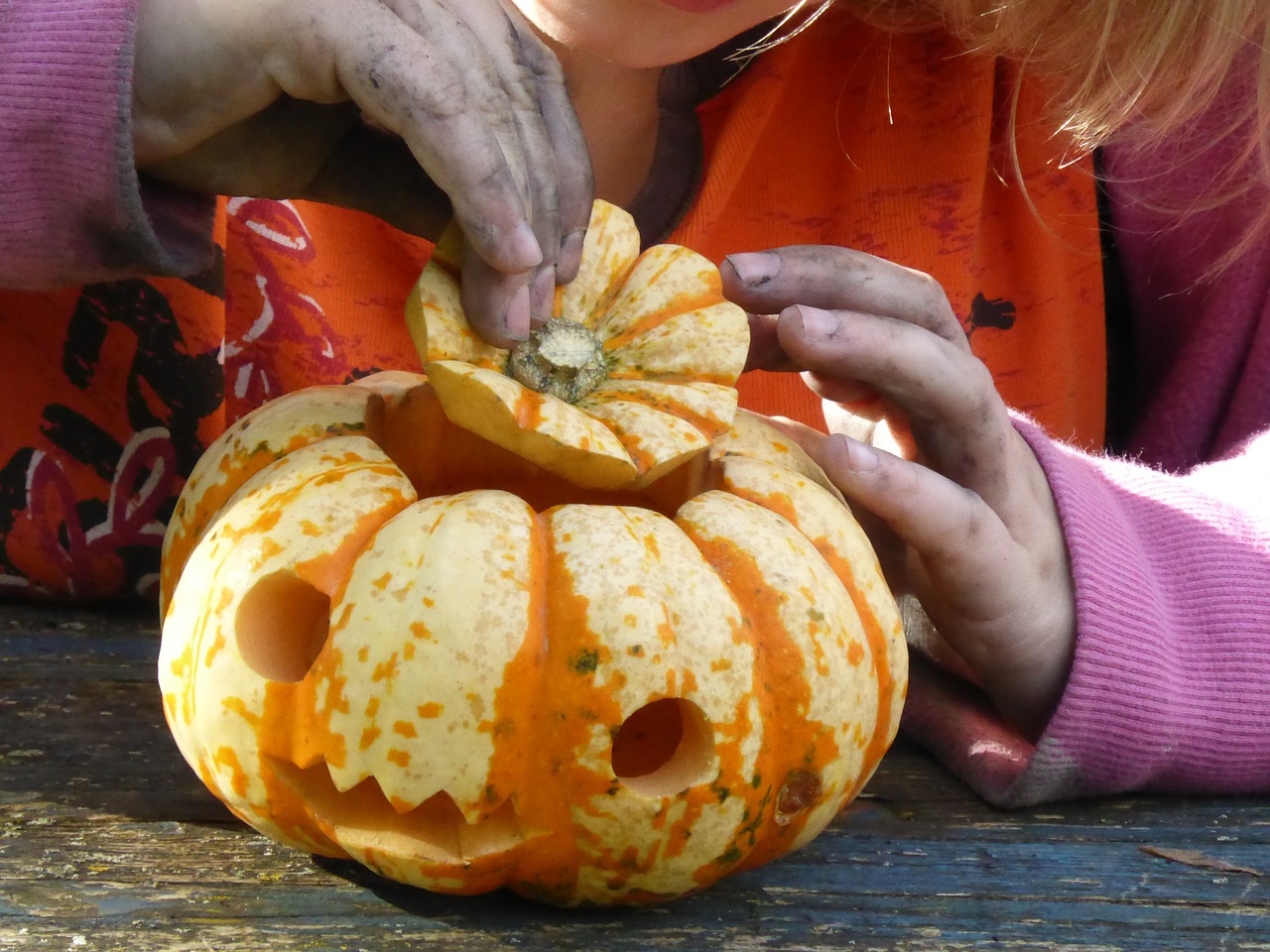pumpkin tinker children free photo