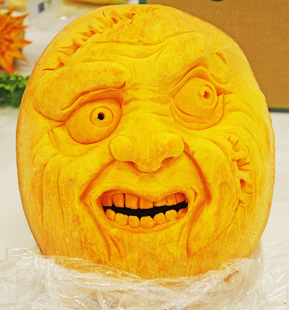 pumpkin face scary free photo