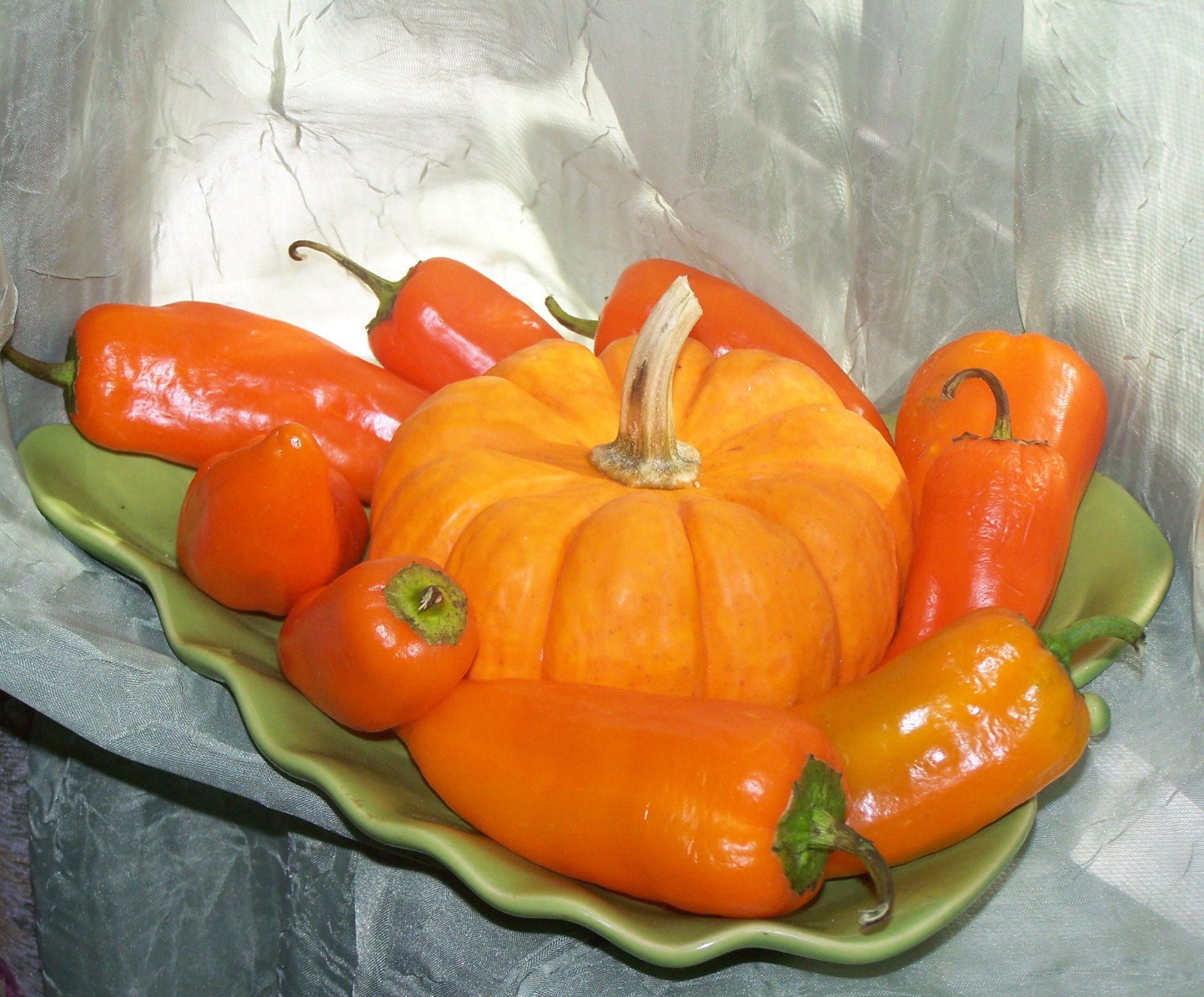 pumpkin peppers vegetables free photo