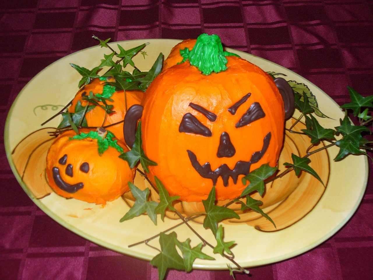 pumpkin cake orange halloween free photo