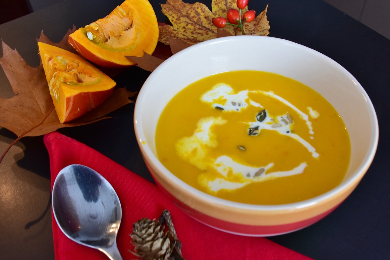 pumpkin soup soup autumn free photo