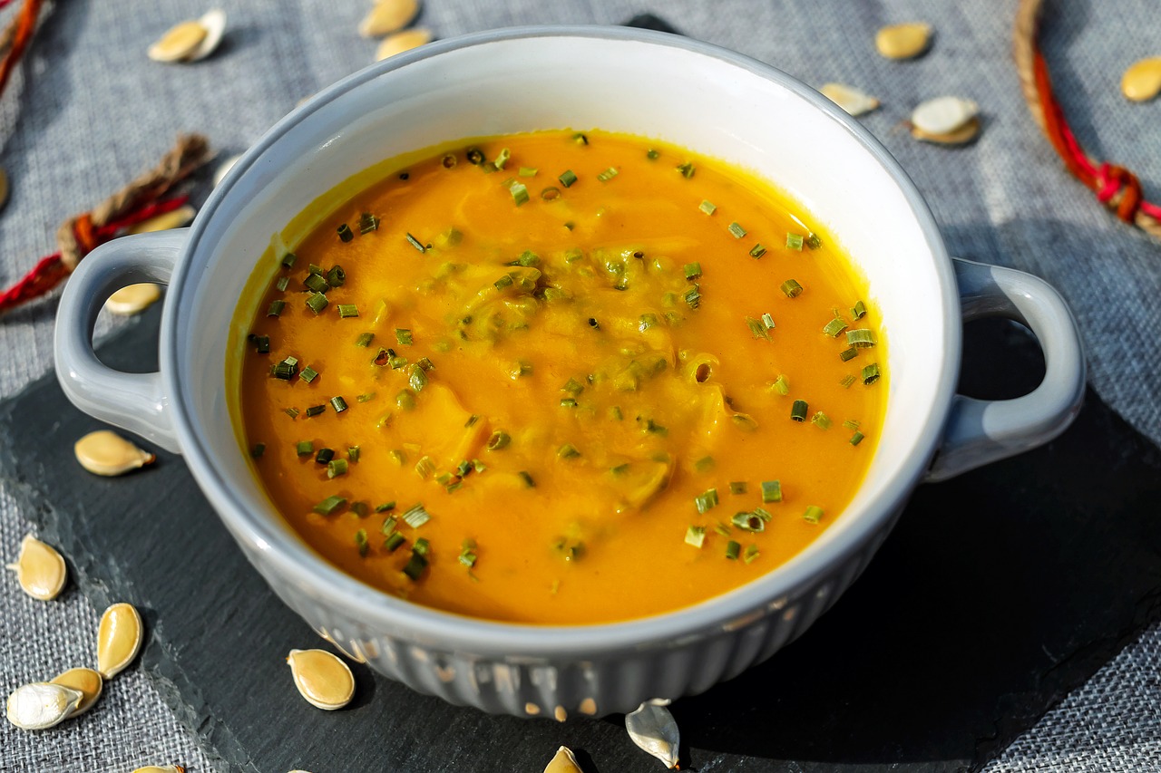 pumpkin soup soup orange free photo