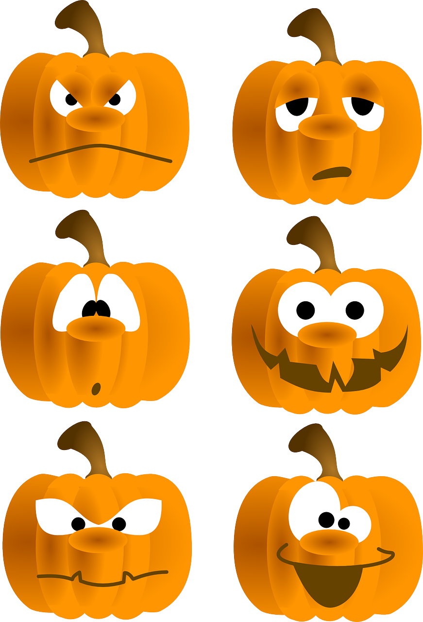 pumpkins faces fun free photo