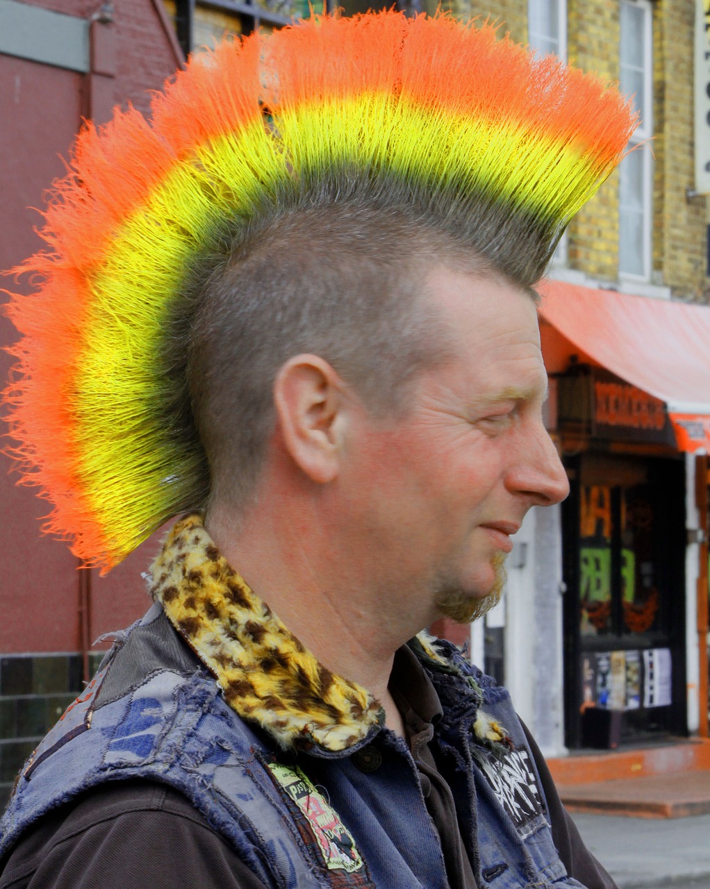 punks colored hair outsider free photo