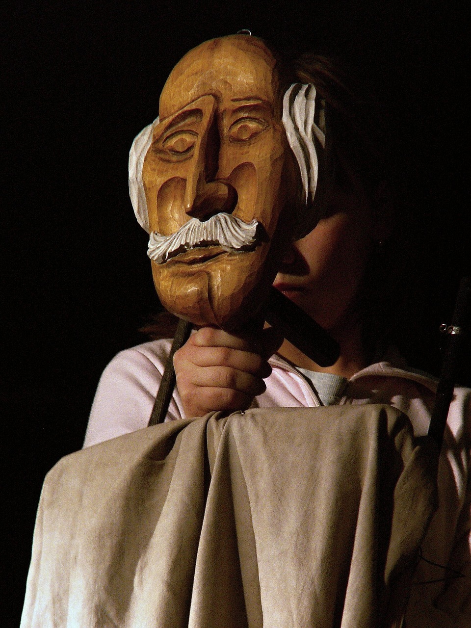 puppet wooden old man free photo