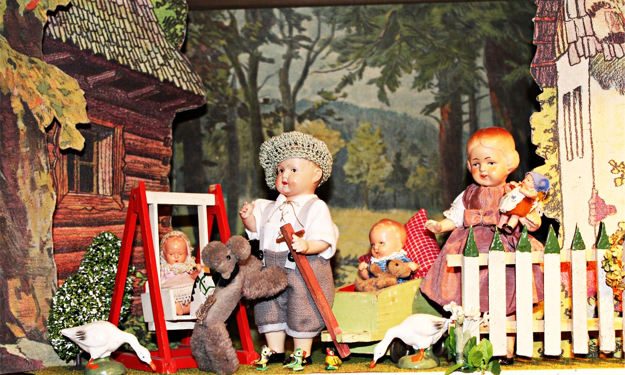 puppet show toys dolls houses free photo