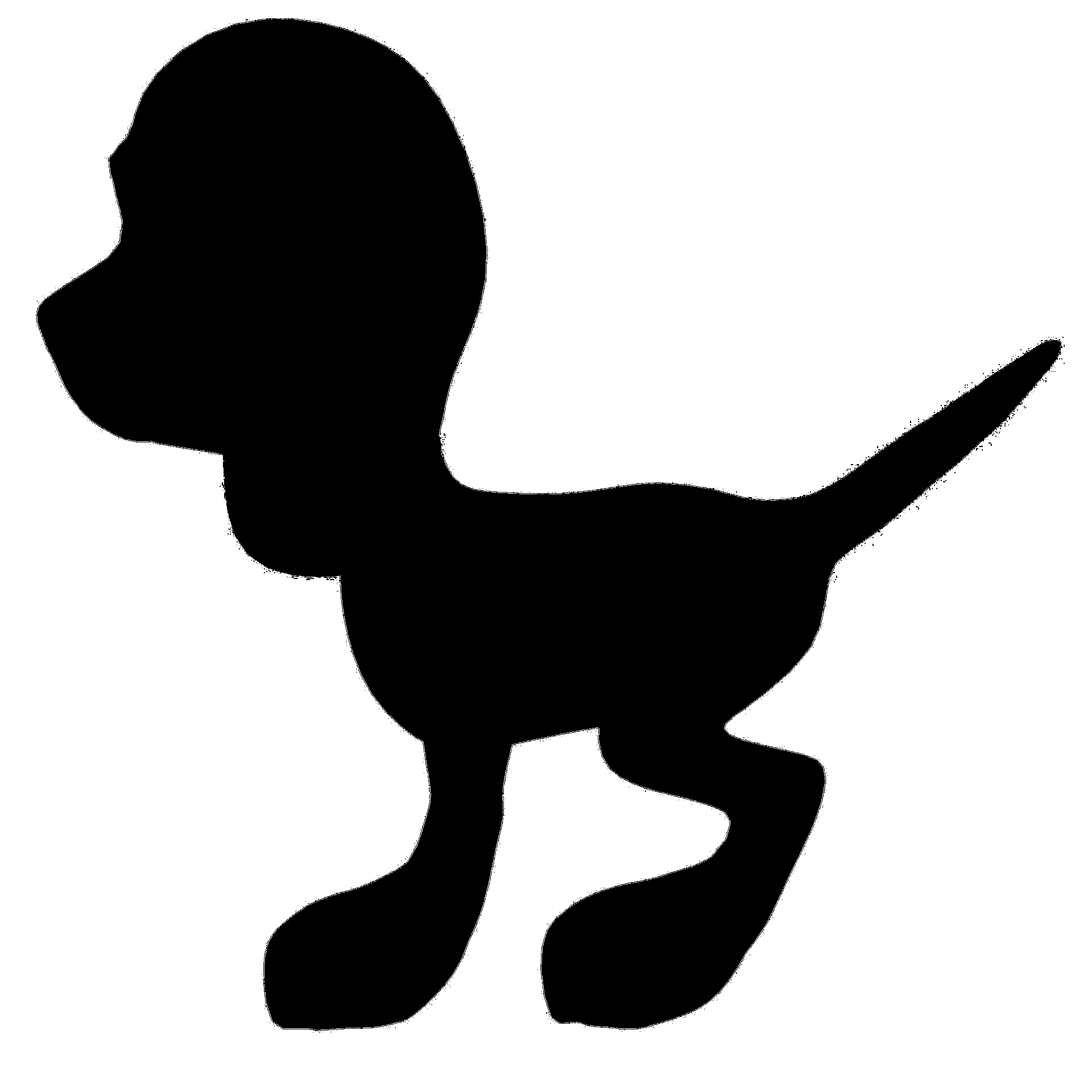 dog puppy silhouette free photo