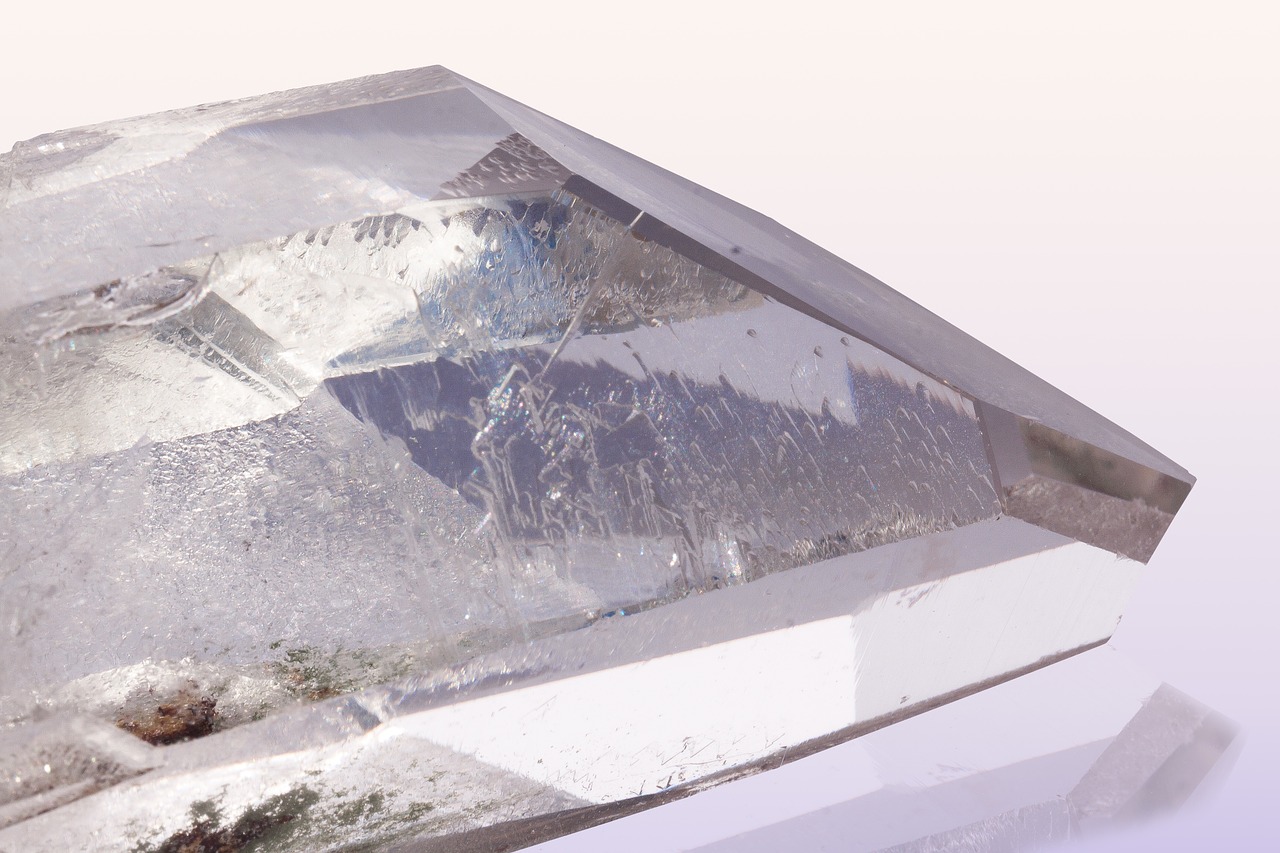 pure quartz rock crystal mineral free photo