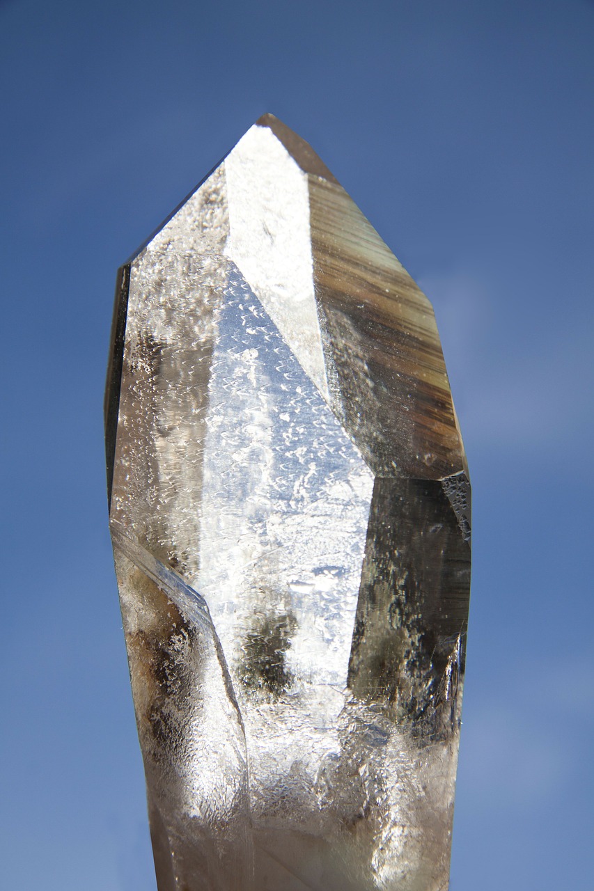 pure quartz rock crystal mineral free photo