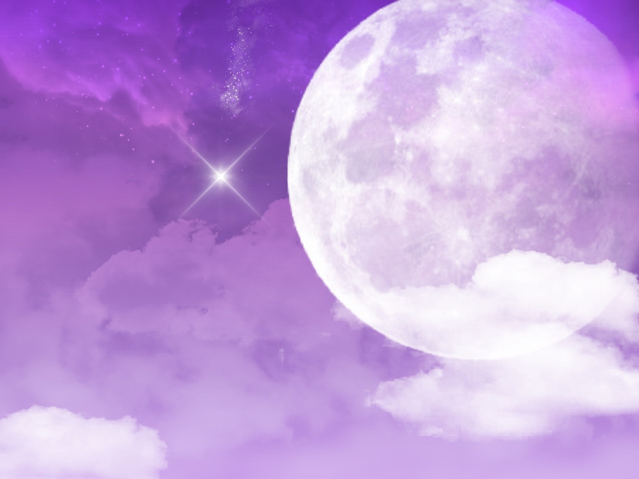 purple sky star free photo