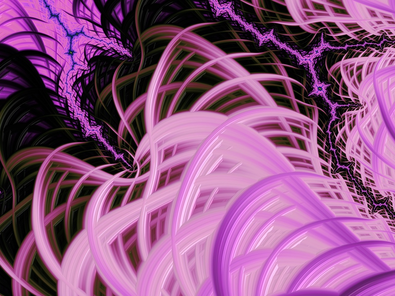 purple fractal artwork free photo
