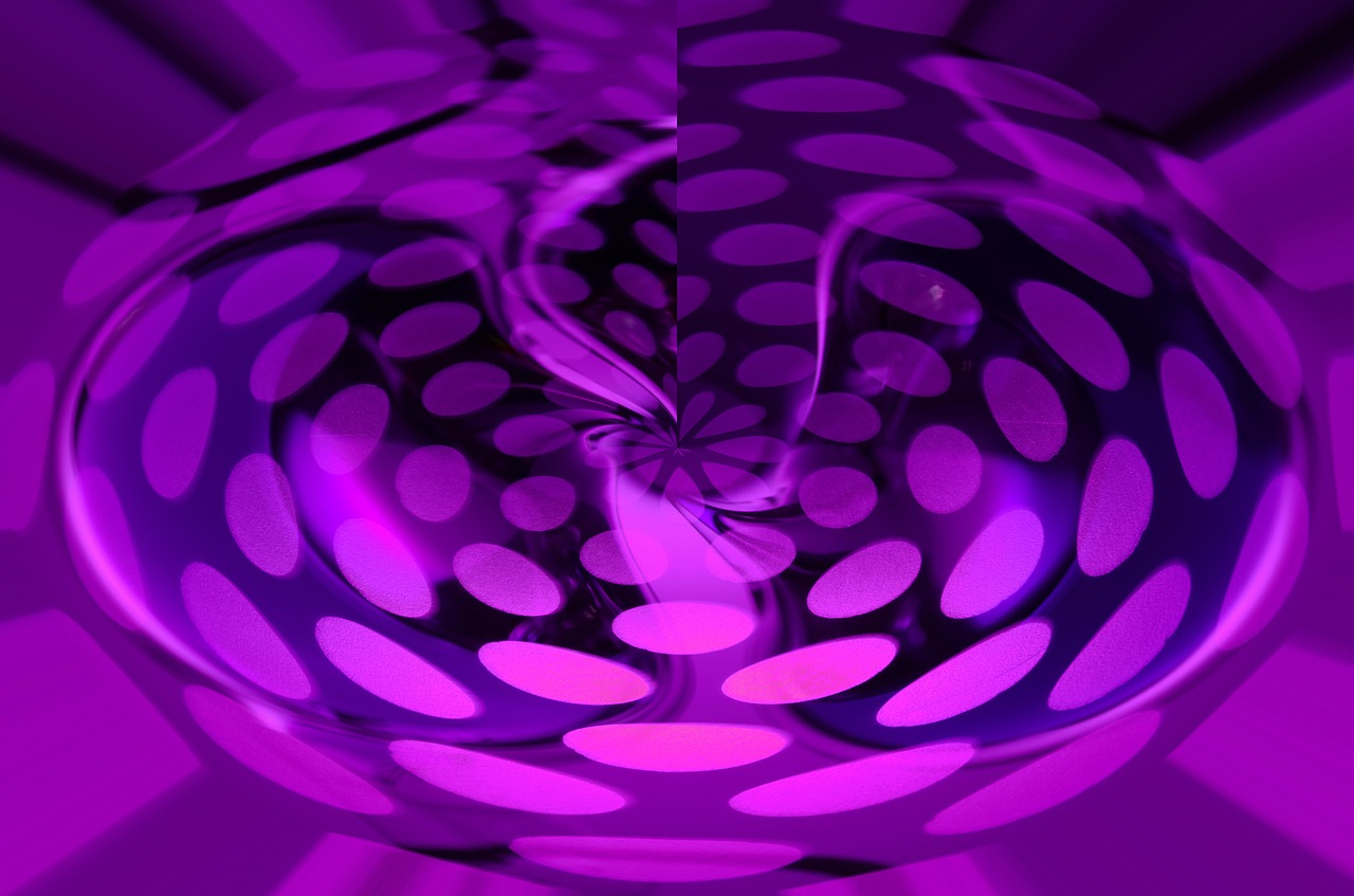 purple ball laser free photo