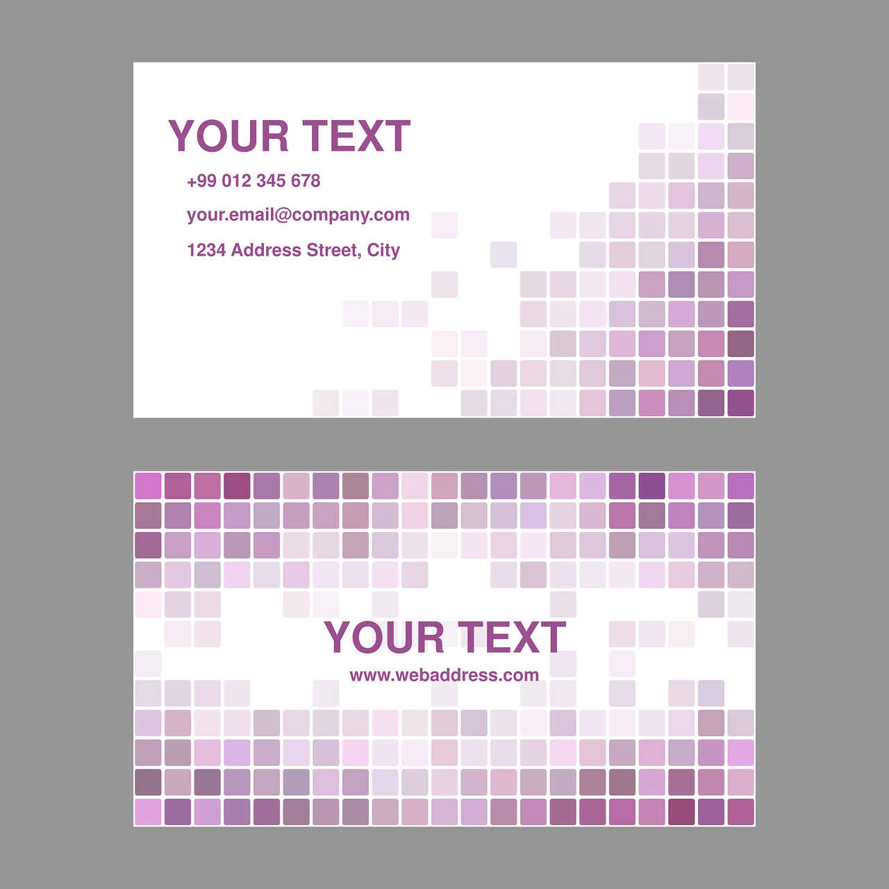 purple business card free photo