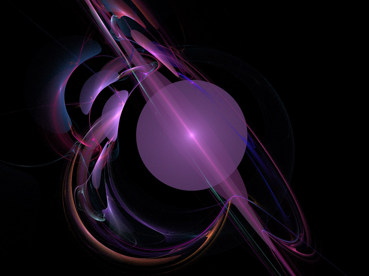 fractal purple ball free photo