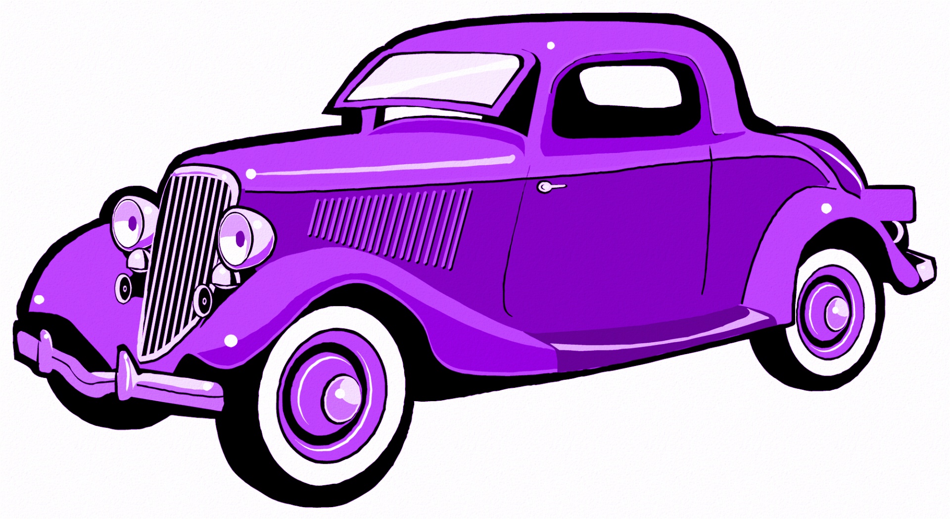 Фиолетовая машина