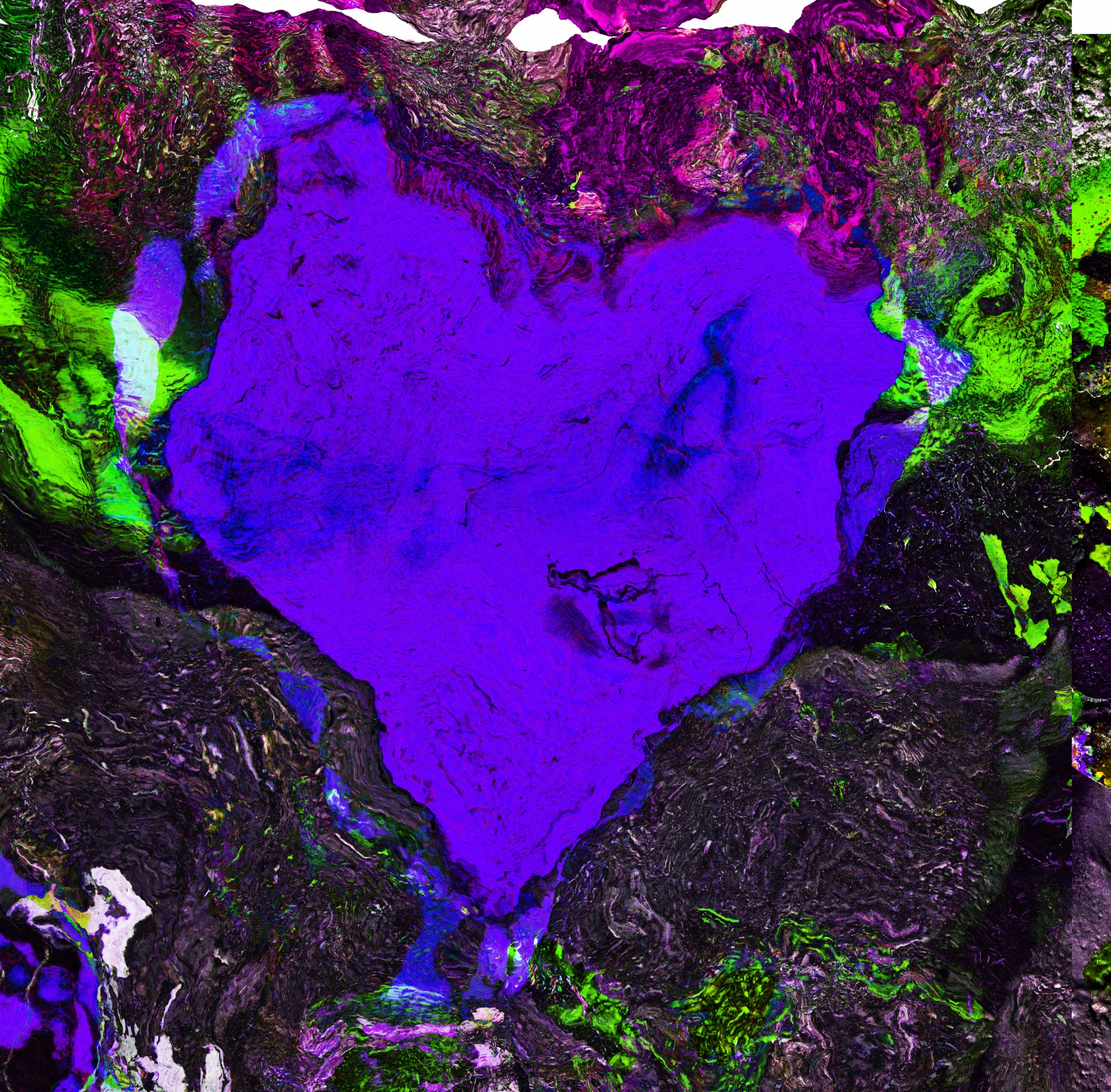 graffiti heart purple free photo