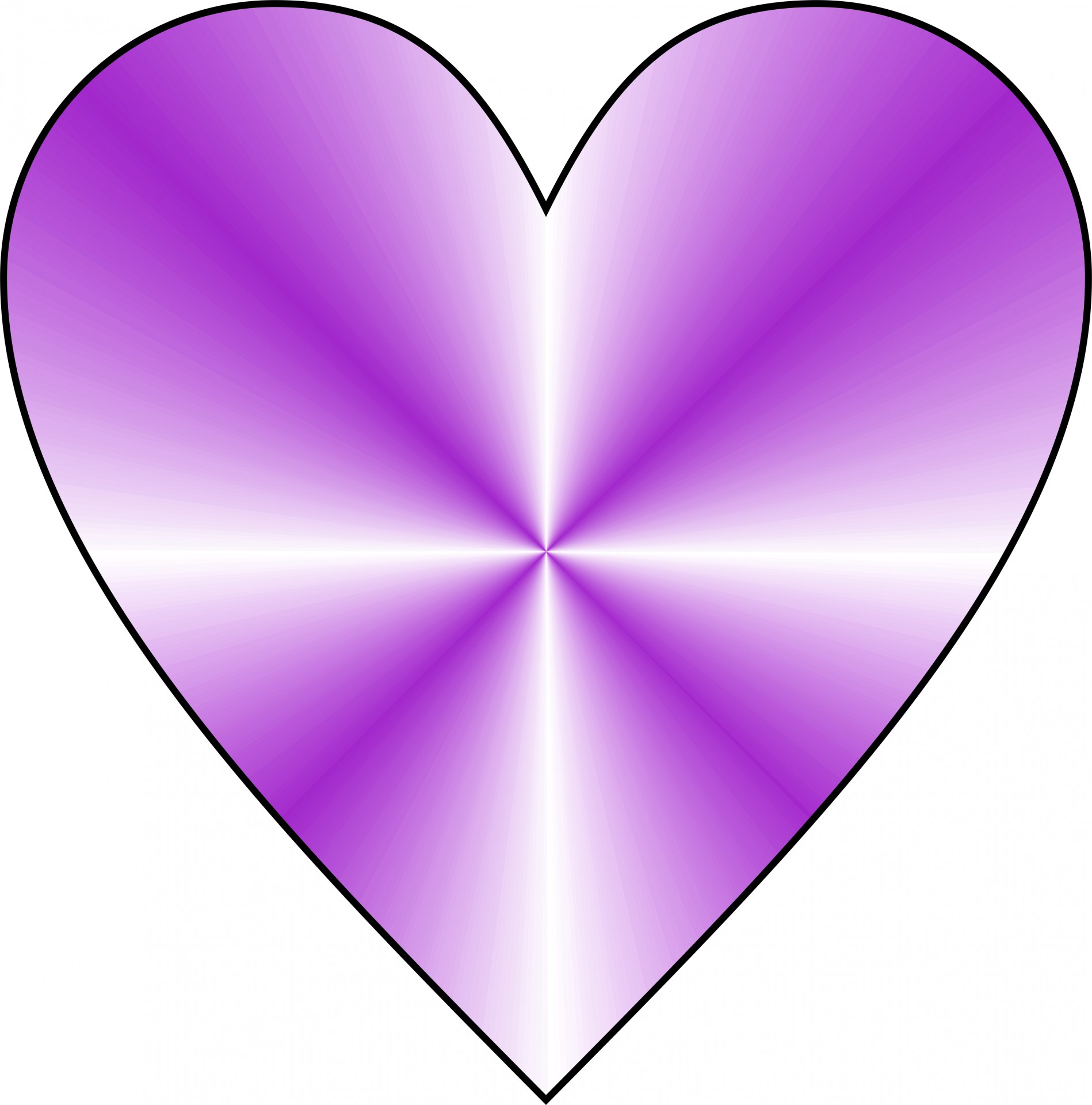 conical purple heart free photo