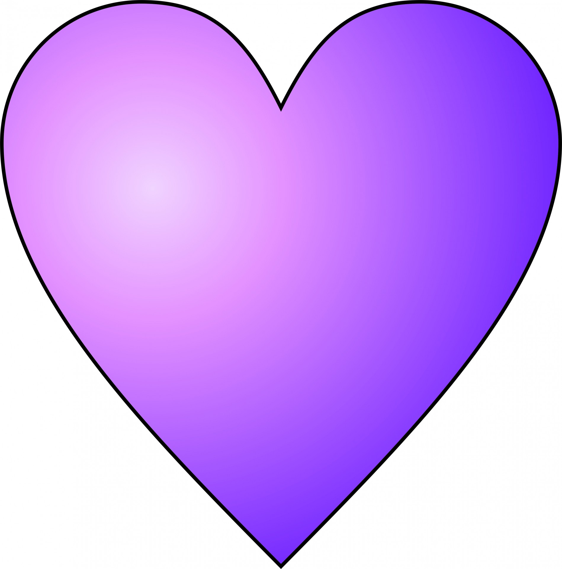 circular purple heart free photo