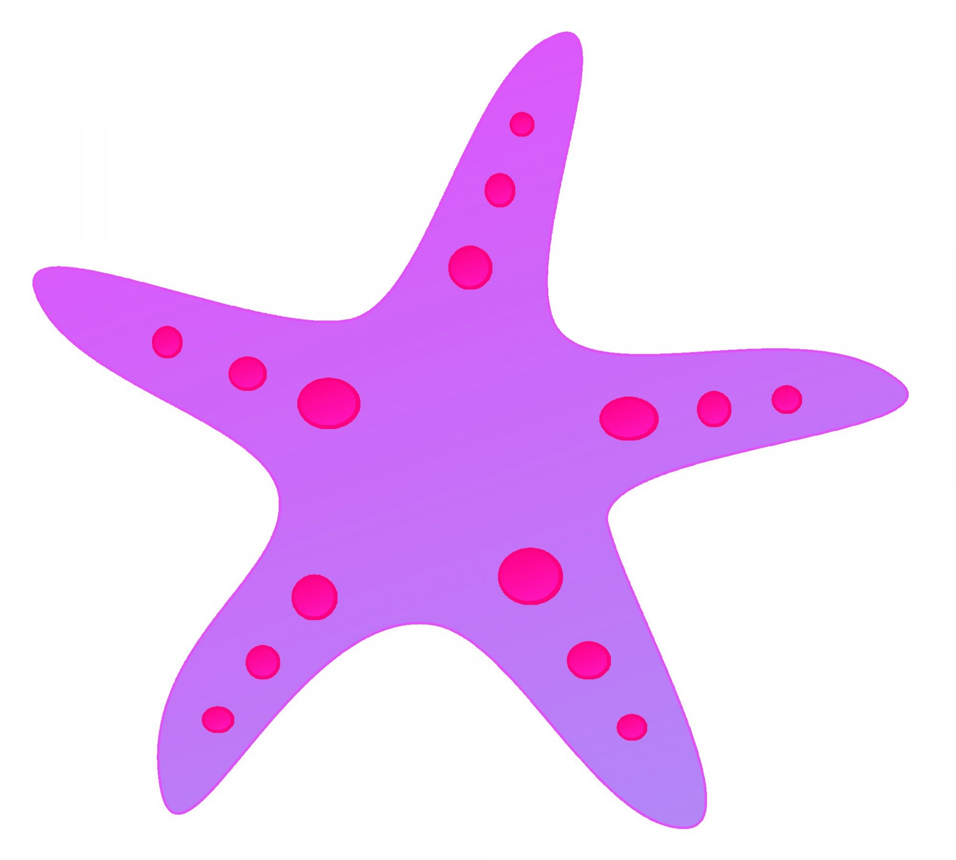 purple starfish red dots free photo