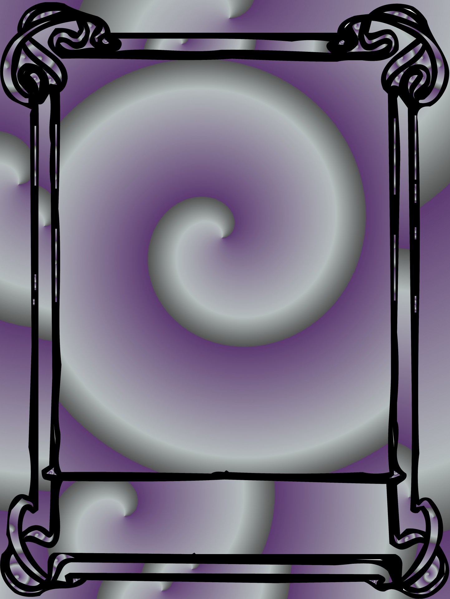 purple swirl frame free photo