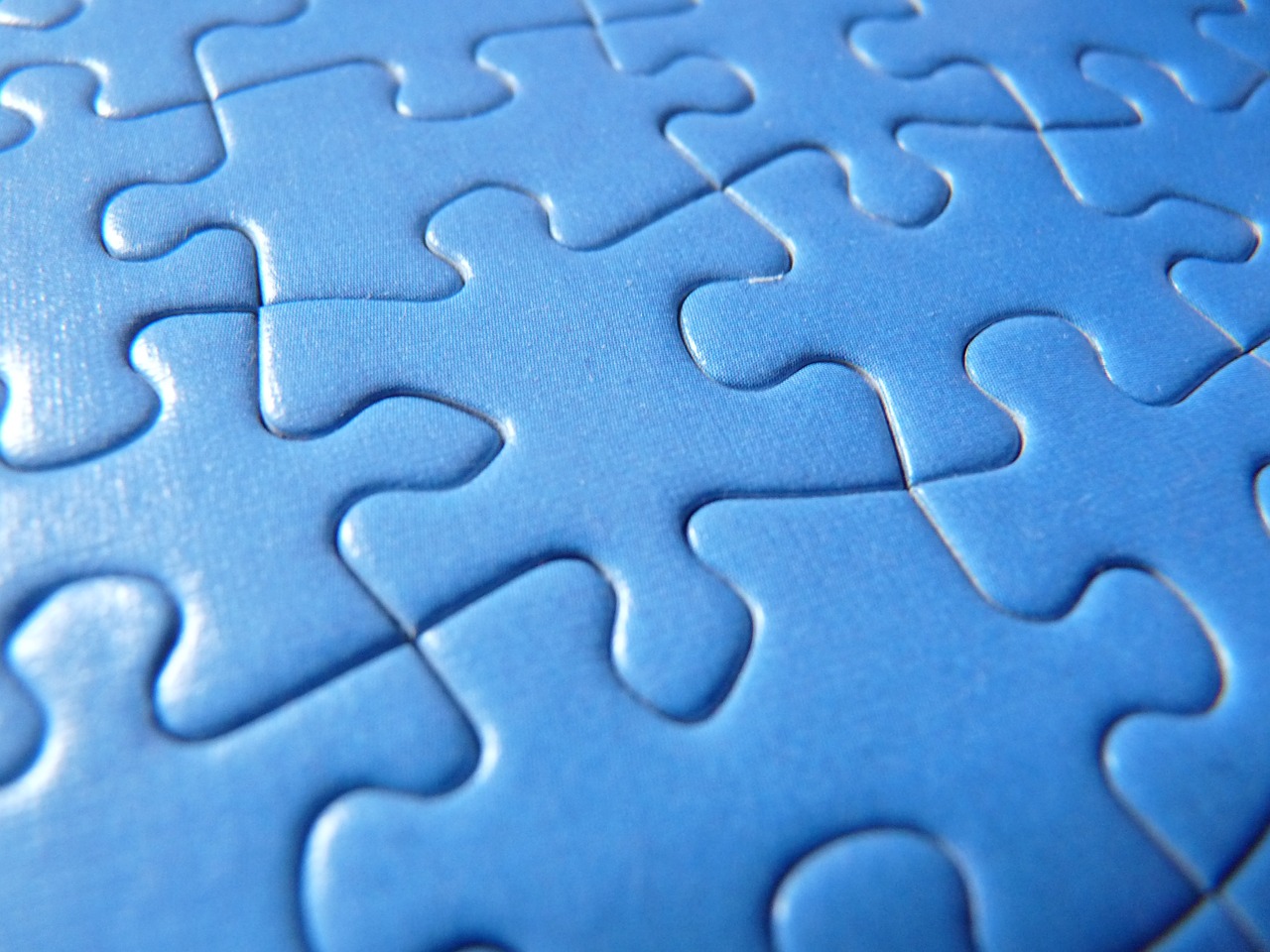puzzle blue share free photo