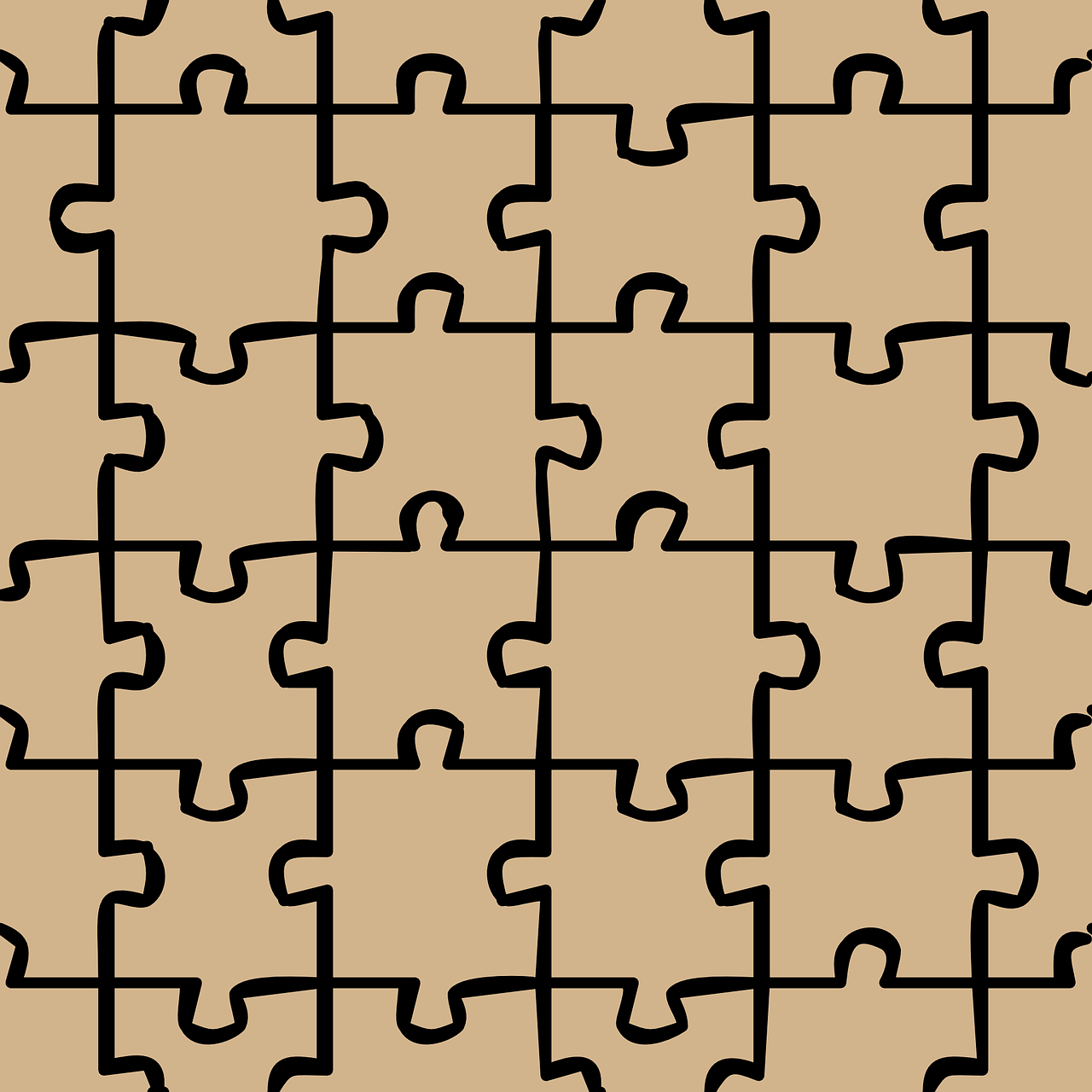 puzzle jigsaw pattern free photo