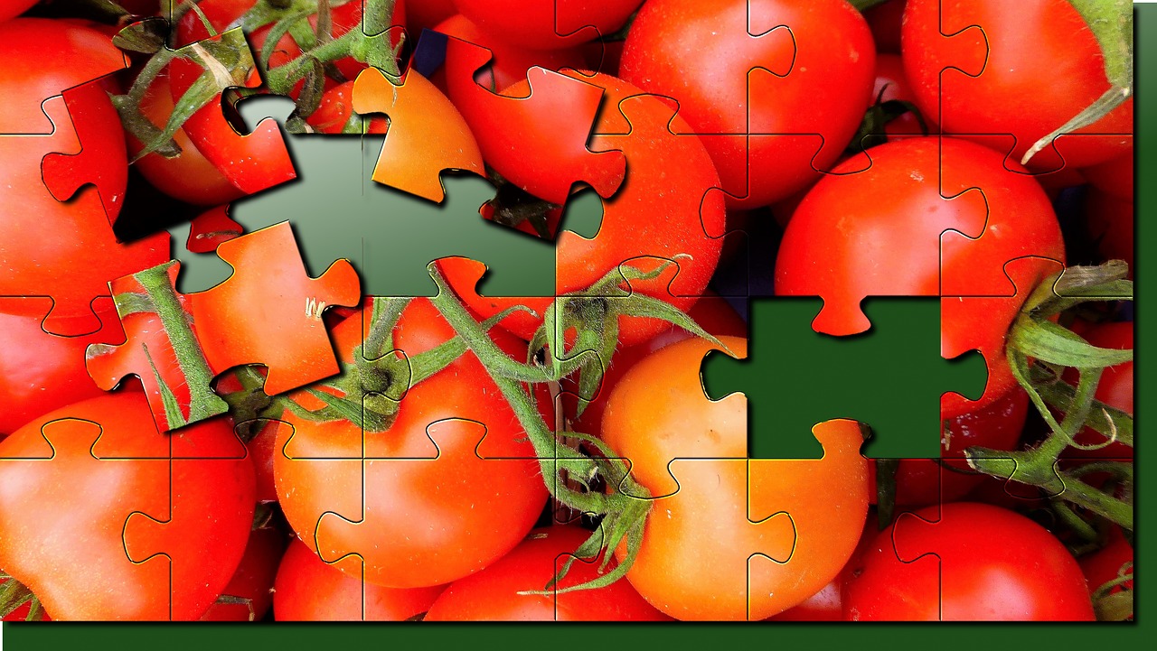 puzzle food vegetable free photo