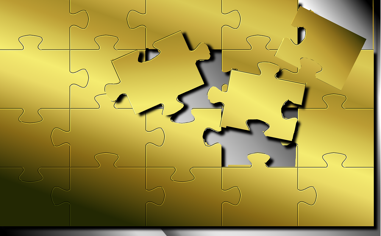 puzzle texture golden free photo