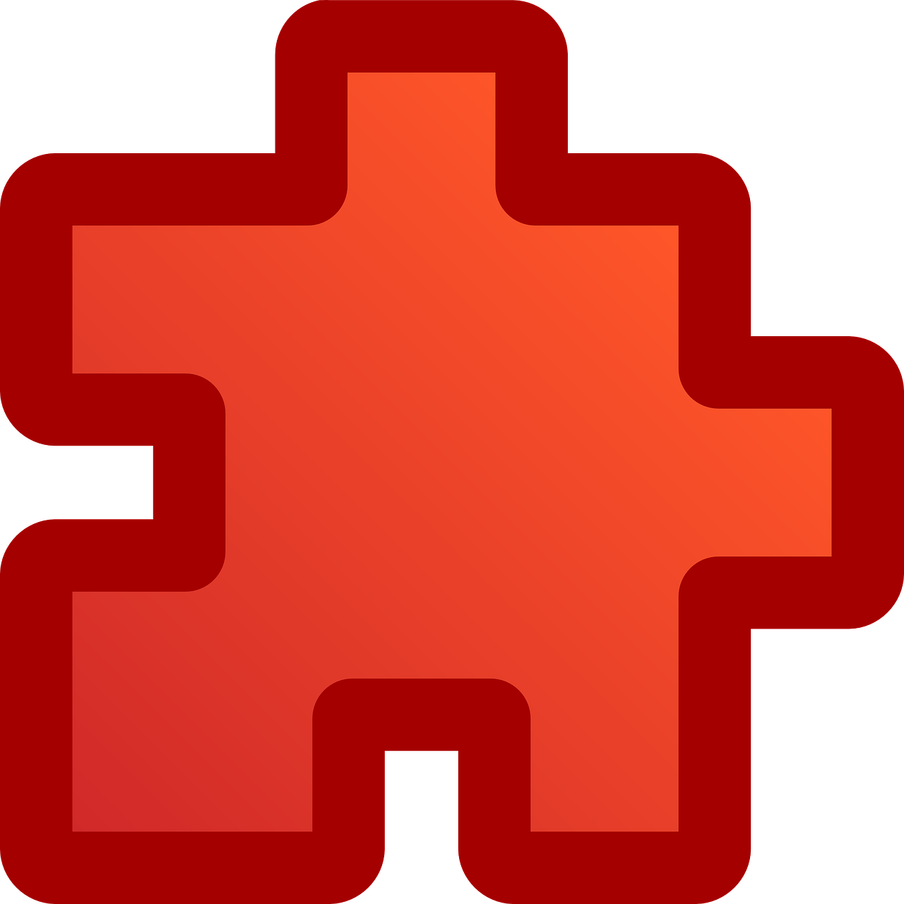 puzzle piece red free photo