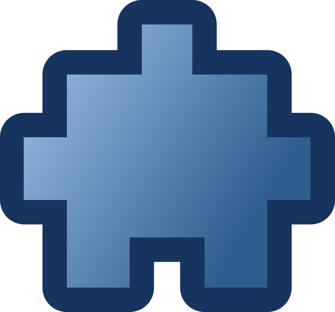 puzzle piece blue free photo