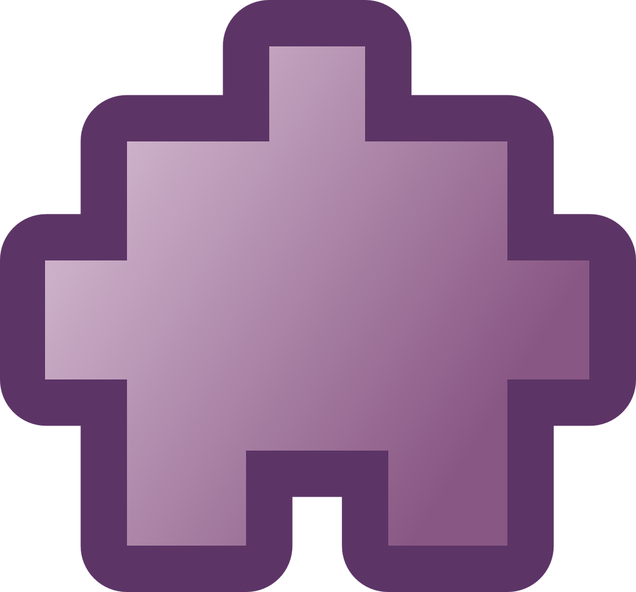 puzzle piece purple free photo