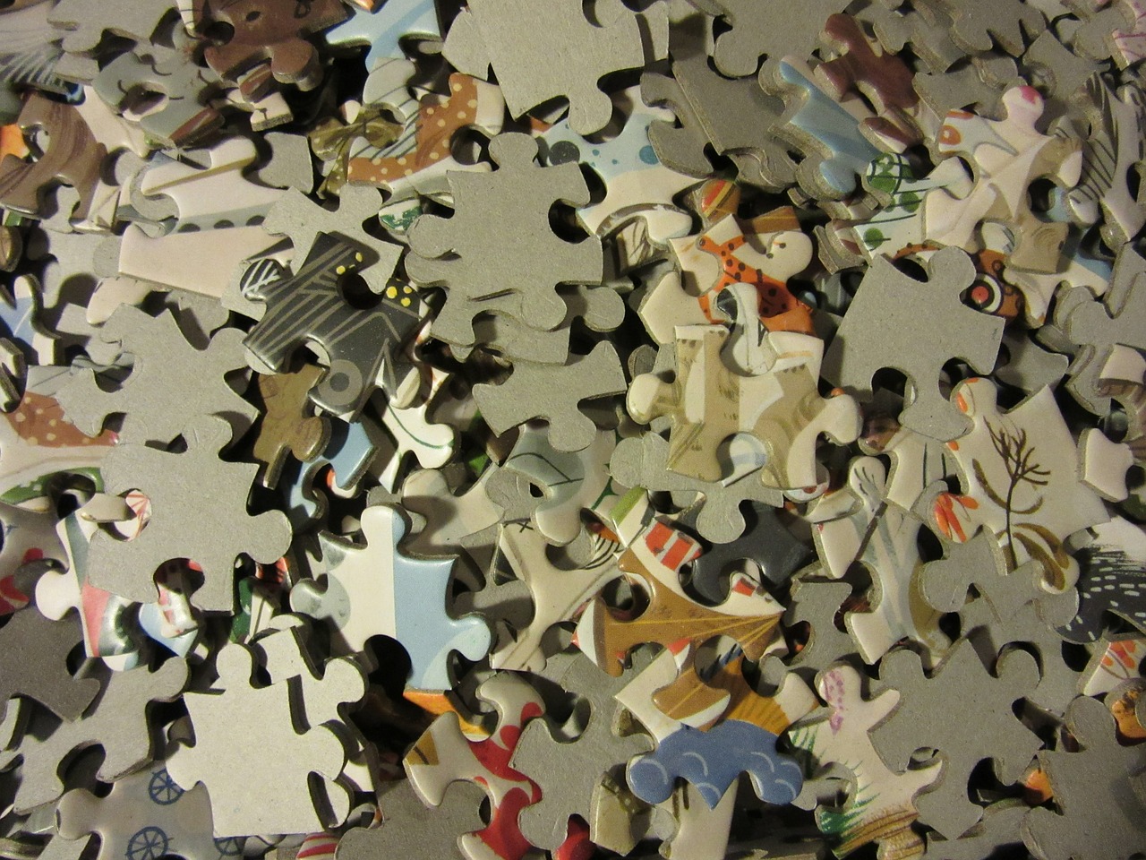 puzzle pieces of the puzzle mess free photo