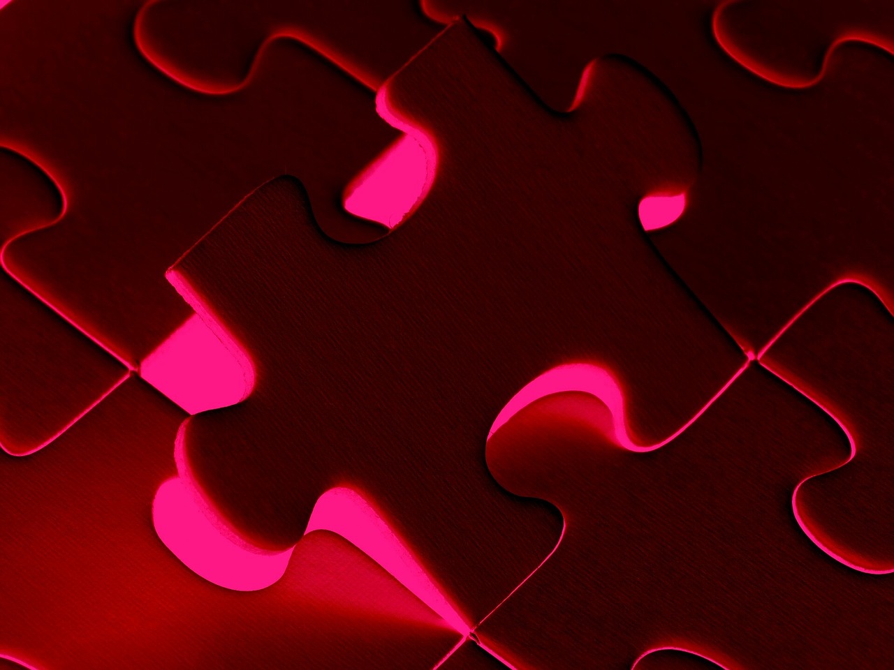 puzzle bright red free photo