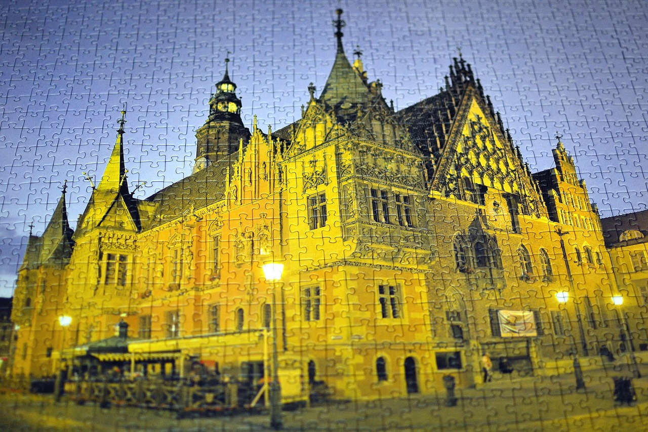 puzzle city historical free photo