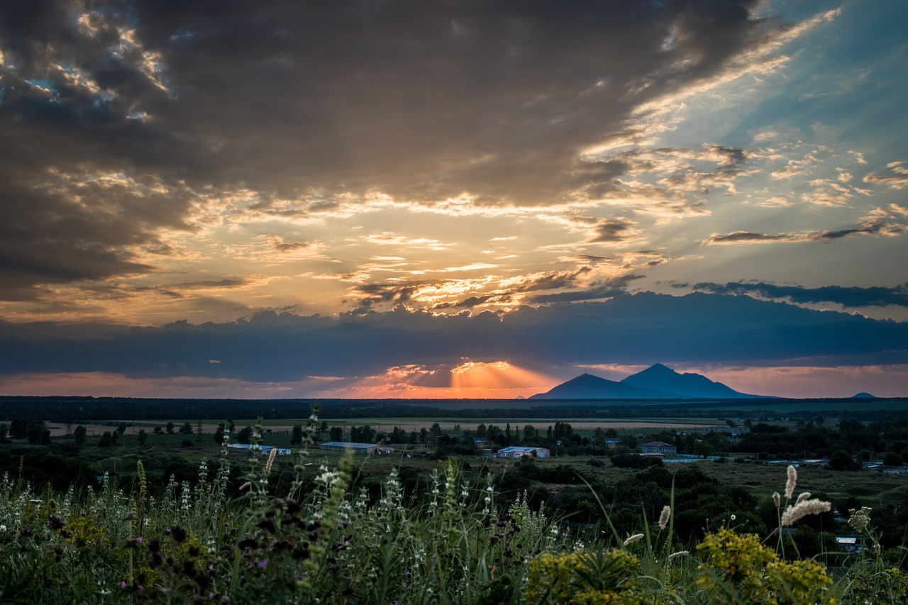 pyatigorsk sunset sky free photo