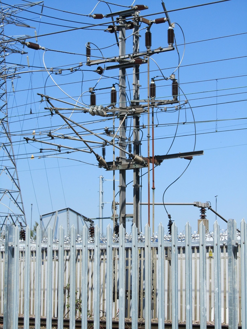 pylon wires electricity free photo