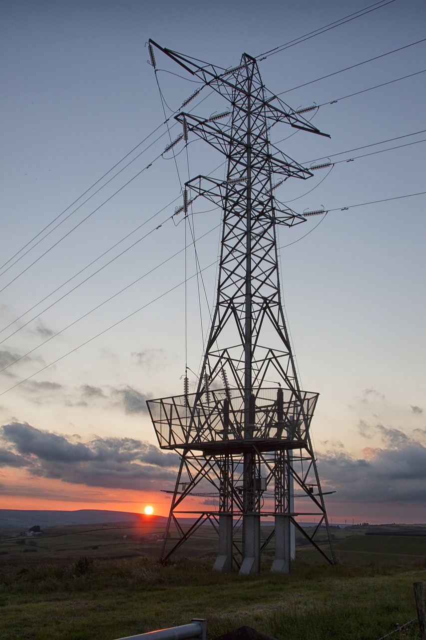 pylon sunset energy free photo