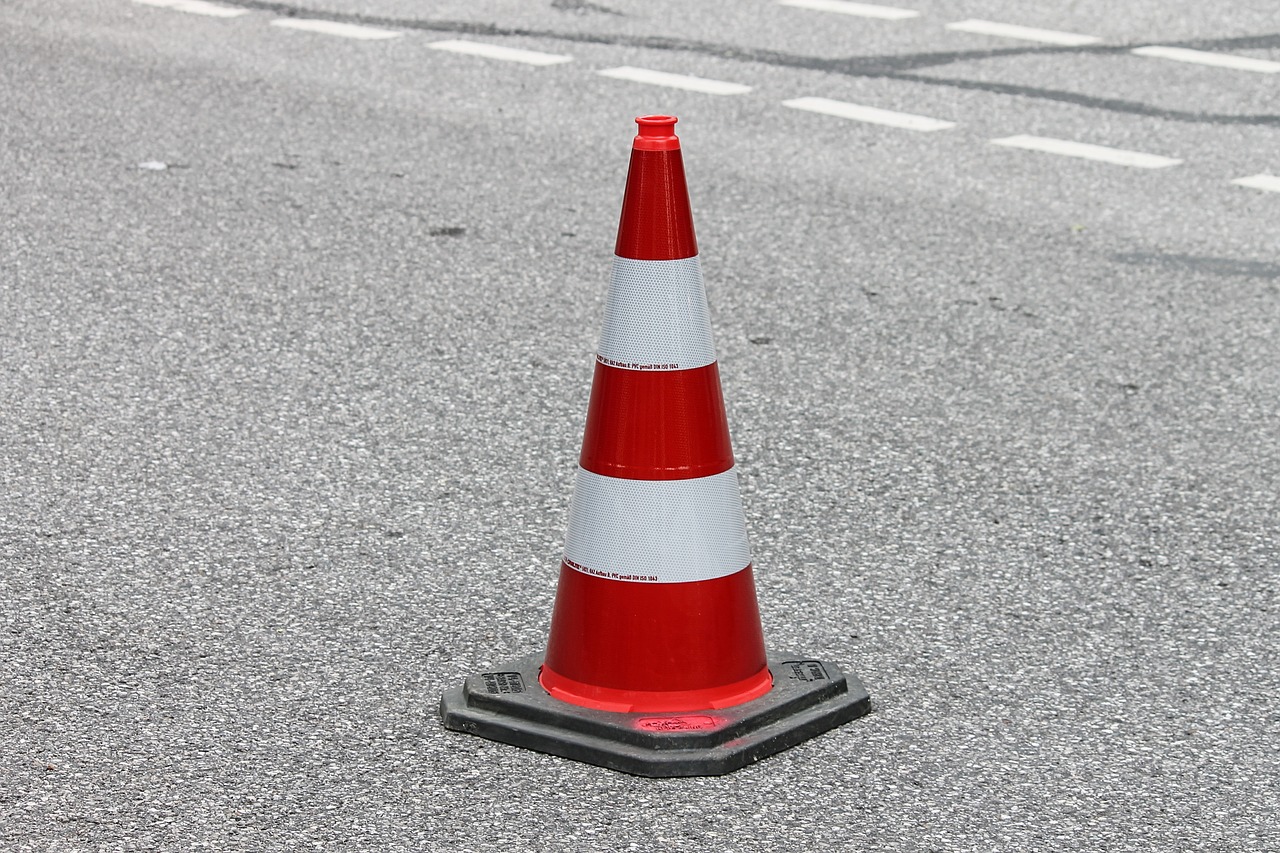 pylon  traffic cone  barrier free photo