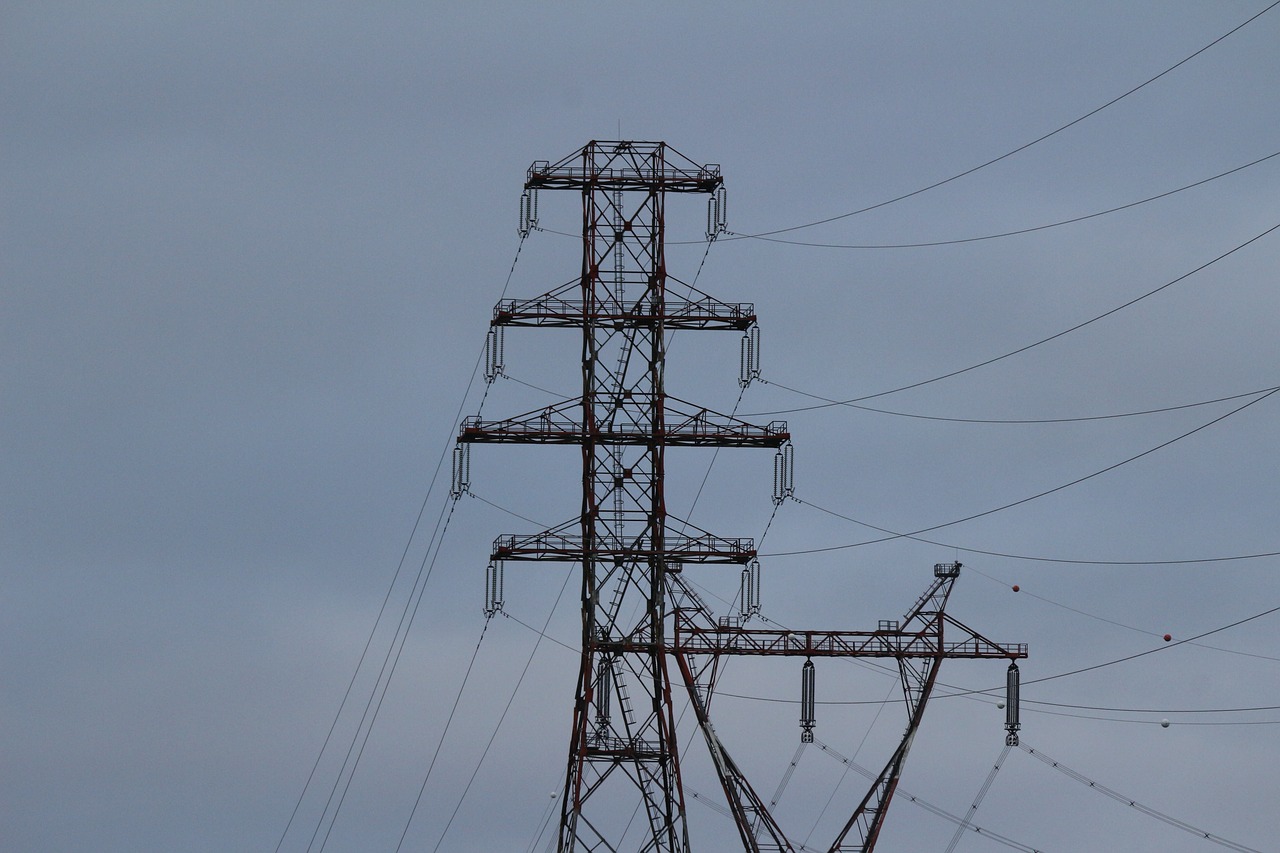 pylon  steel  sky free photo