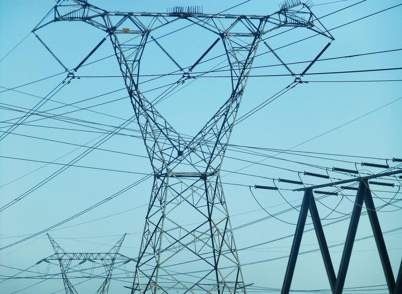 pylon electricity lines free photo