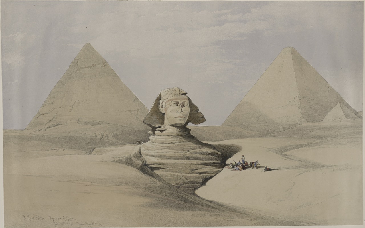 pyramid sphinx egypt free photo