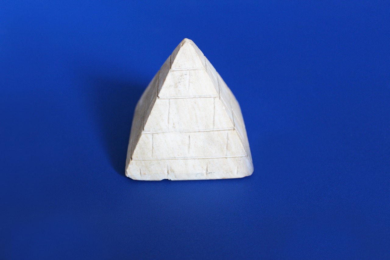 pyramid white symbol free photo