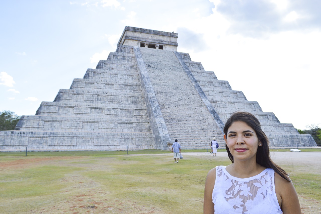 pyramid maya mexican free photo