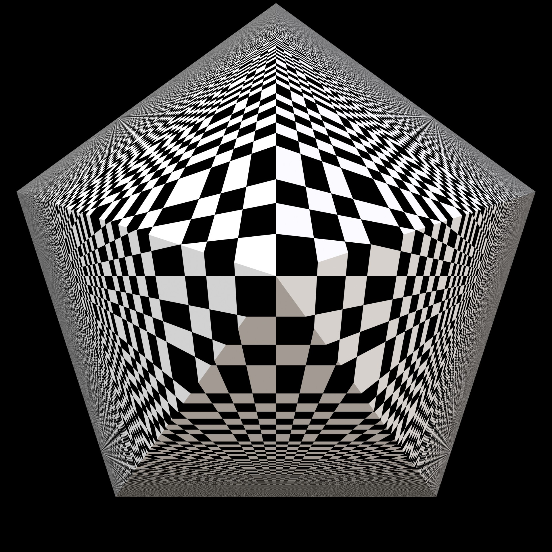 pyramid checkered checkers free photo
