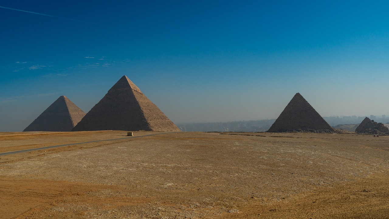 pyramids  giza  egypt free photo