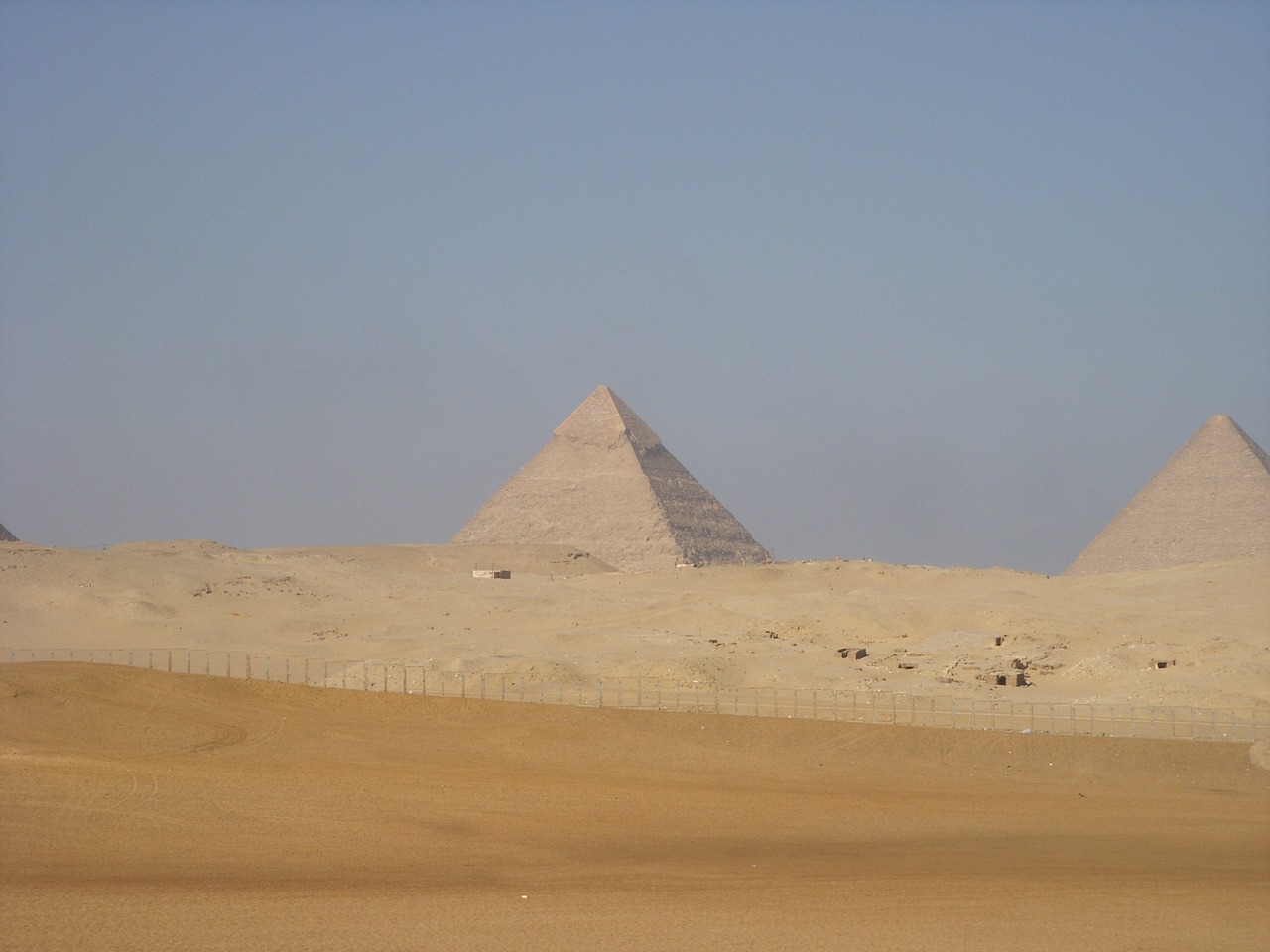 pyramids egypt desert free photo