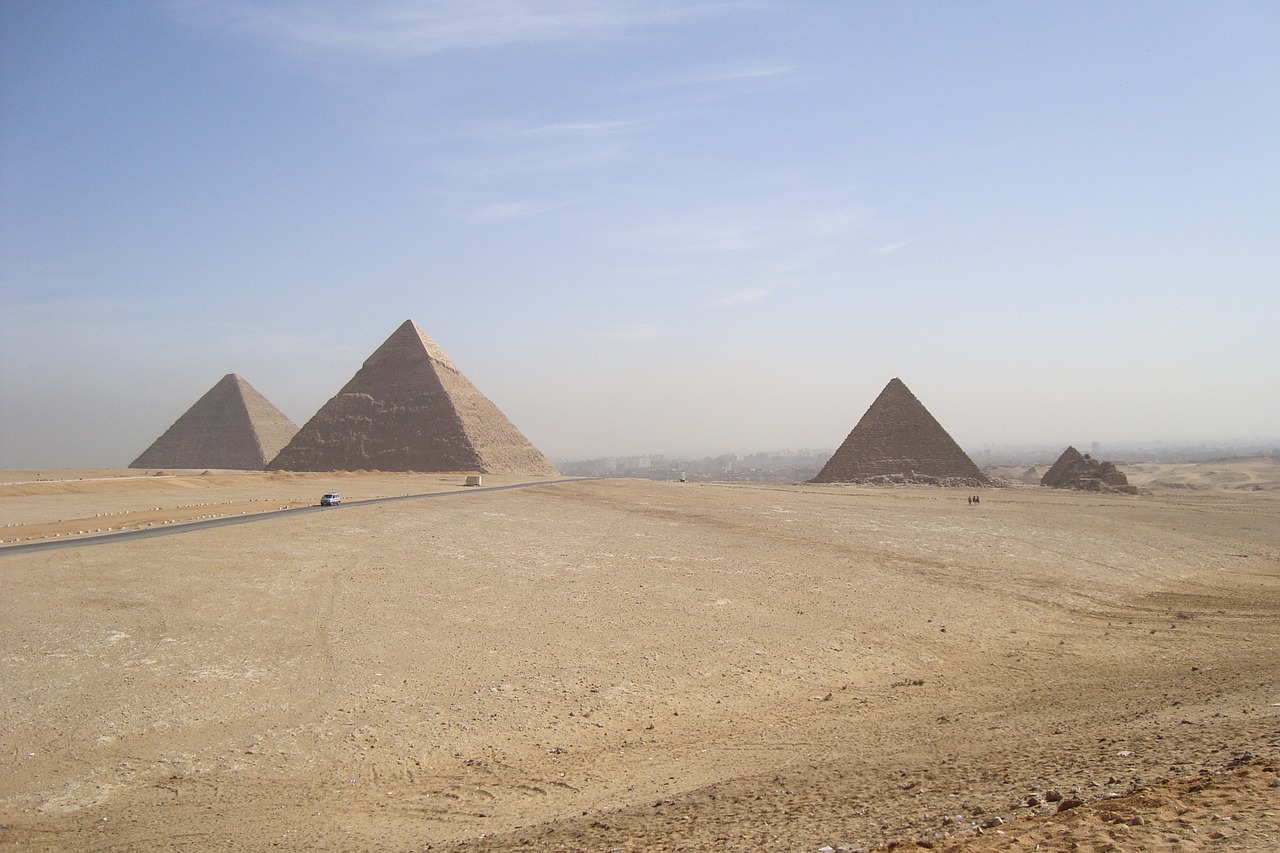 pyramids sand travel free photo