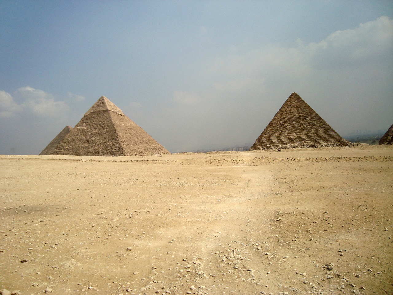 pyramids desert egypt free photo