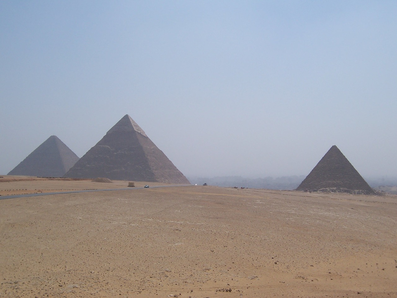 pyramids cairo egypt free photo