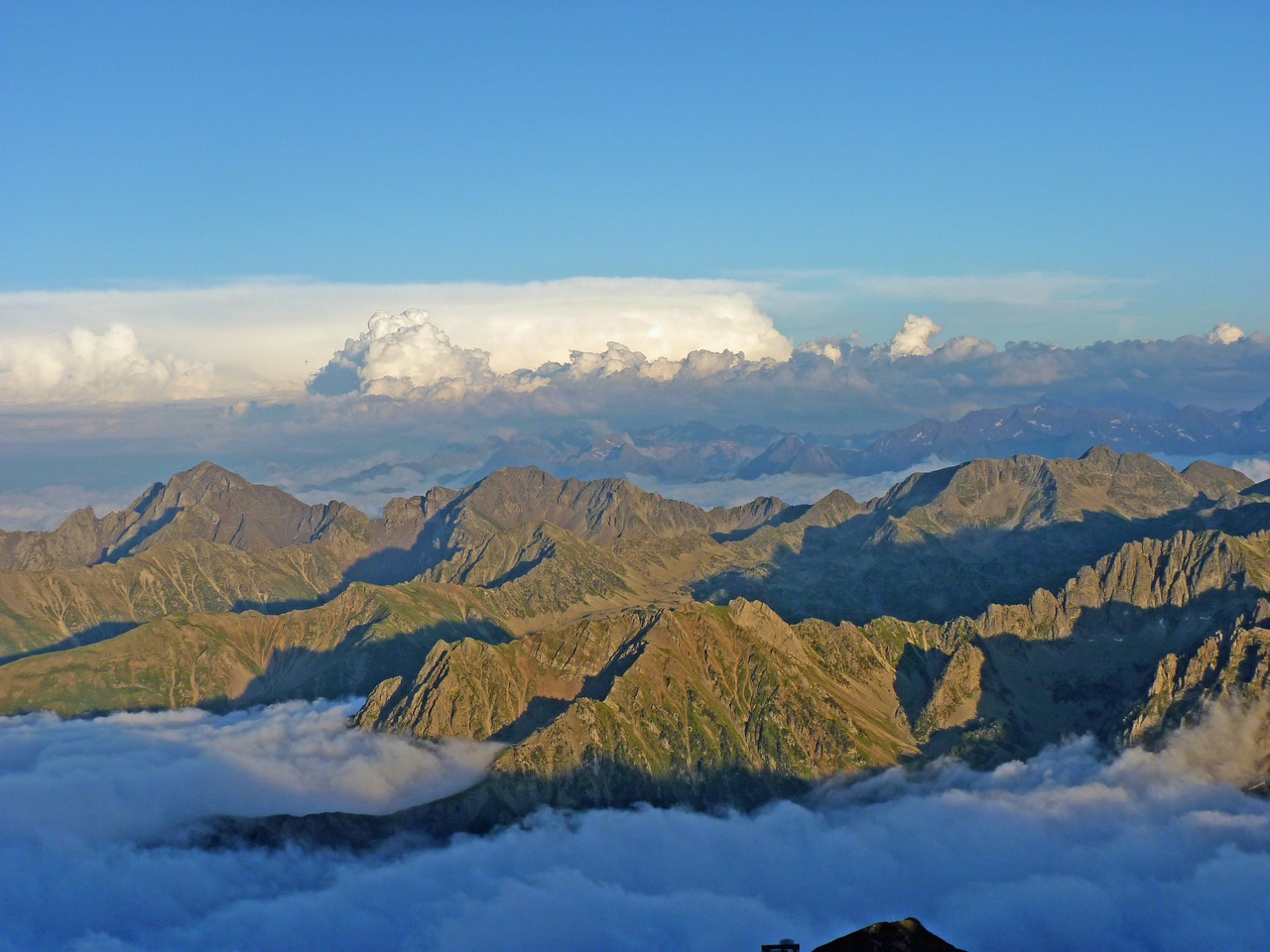 pyrénées south peak high mountain free photo